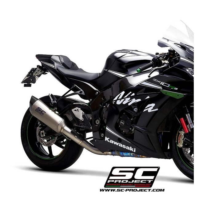 Silencieux SC Project SC1-R "décata" Titane Kawasaki Ninja ZX-10R (2016-2020) | Réf. K22A-DET91T
