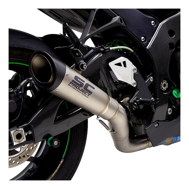 Silencieux SC Project S1 "décata" Titane Kawasaki Ninja ZX-10R (2016-2020) | Réf. K22A-DET41T