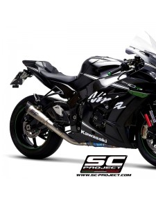 Silencieux SC Project S1 "décata" Titane Kawasaki Ninja ZX-10R (2016-2020) | Réf. K22A-DET41T