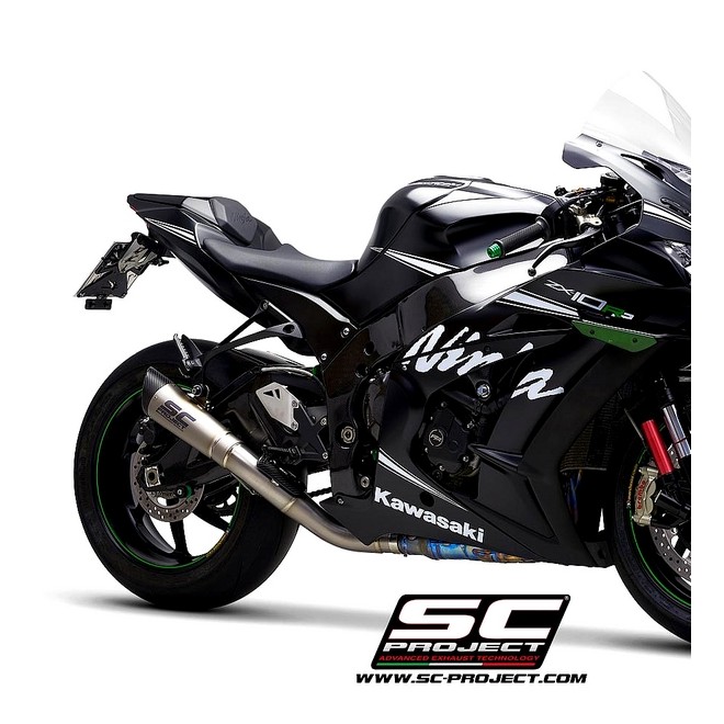 Silencieux SC Project S1 "décata" Titane Kawasaki Ninja ZX-10R (2016-2020) | Réf. K22A-DET41T