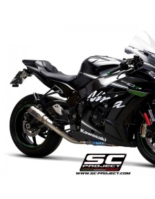 Silencieux SC Project CR-T "décata" Titane Kawasaki Ninja ZX-10R (2016-2020) | Réf. K22A-DET36T