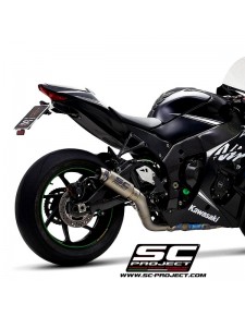 Silencieux SC Project GP70-R "décata" Titane Kawasaki Ninja ZX-10R (2016-2020) | Réf. K22A-DET70T