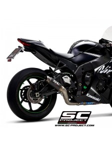 Silencieux SC Project GP70-R "décata" Carbone Kawasaki Ninja ZX-10R (2016-2020) | Réf. K22A-DET70C