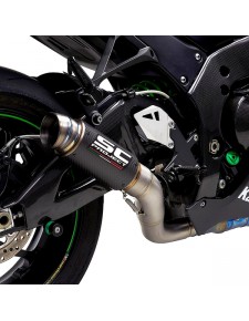 Silencieux SC Project GP70-R "décata" Carbone Kawasaki Ninja ZX-10R (2016-2020) | Réf. K22A-DET70C