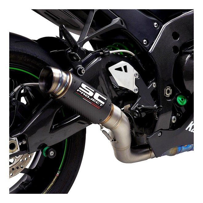 Silencieux SC Project GP70-R "décata" Carbone Kawasaki Ninja ZX-10R (2016-2020) | Réf. K22A-DET70C