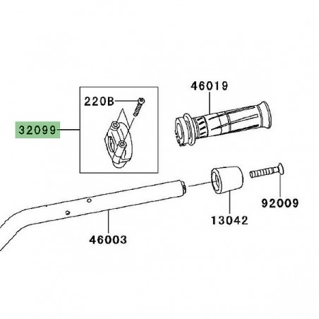 Demie-cocotte Kawasaki 320990769 |Moto Shop 35