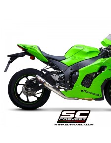 Silencieux SC Project CR-T "décata" Carbone Kawasaki Ninja ZX-10R (2021-2024) | Réf. K38A-DET36C