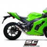Silencieux SC Project CR-T "décata" Carbone Kawasaki Ninja ZX-10R (2021-2024) | Réf. K38A-DET36C