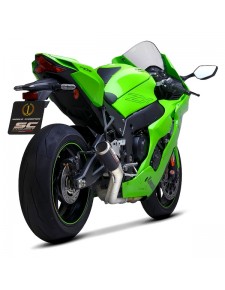 Silencieux SC Project CR-T "décata" Carbone Kawasaki Ninja ZX-10R (2021-2024) | Réf. K38A-DET36C