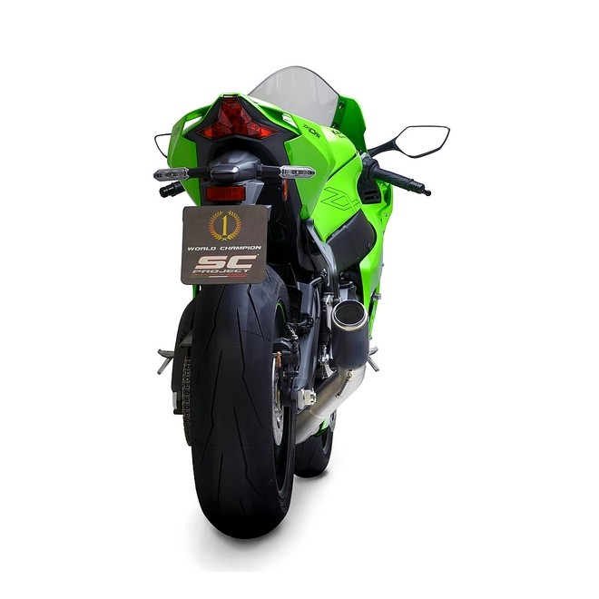 Silencieux SC Project CR-T "décata" Carbone Kawasaki Ninja ZX-10R (2021-2024) | Réf. K38A-DET36C