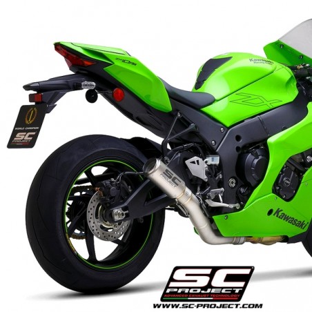 Silencieux SC Project CR-T "décata" Titane Kawasaki Ninja ZX-10R (2021-2024) | Réf. K38A-DET36T