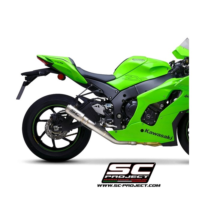 Silencieux SC Project CR-T "décata" Titane Kawasaki Ninja ZX-10R (2021-2024) | Réf. K38A-DET36T