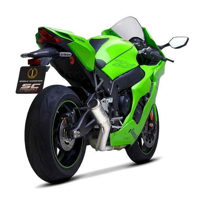 Silencieux SC Project CR-T "décata" Titane Kawasaki Ninja ZX-10R (2021-2024) | Réf. K38A-DET36T