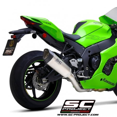 Silencieux SC Project SC1-R "décata" Titane Kawasaki Ninja ZX-10R (2021-2024) | Réf. K38A-DET91T