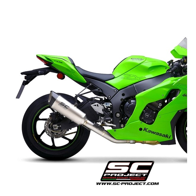 Silencieux SC Project SC1-R "décata" Titane Kawasaki Ninja ZX-10R (2021-2024) | Réf. K38A-DET91T