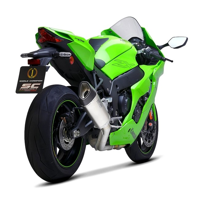 Silencieux SC Project SC1-R "décata" Titane Kawasaki Ninja ZX-10R (2021-2024) | Réf. K38A-DET91T