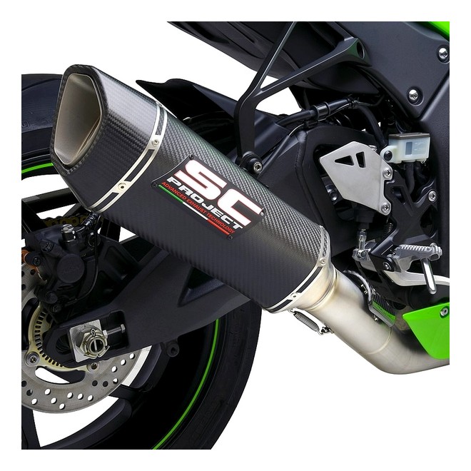 Silencieux SC Project SC1-R "décata" Carbone Kawasaki Ninja ZX-10R (2021-2024) | Réf. K38A-DET91C