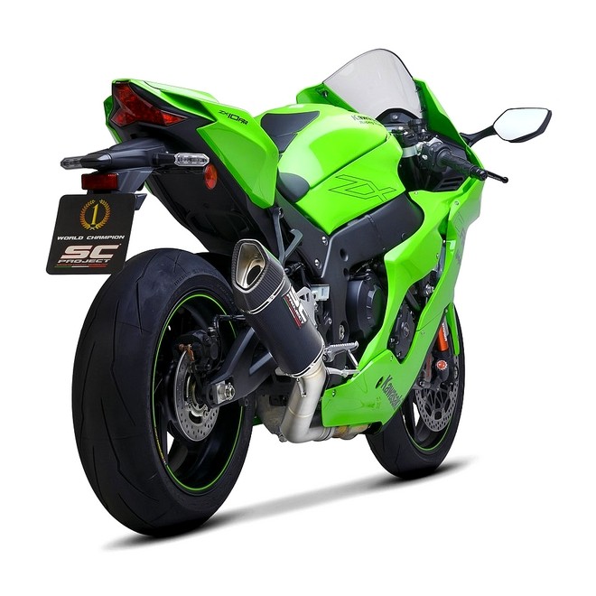 Silencieux SC Project SC1-R "décata" Carbone Kawasaki Ninja ZX-10R (2021-2024) | Réf. K38A-DET91C