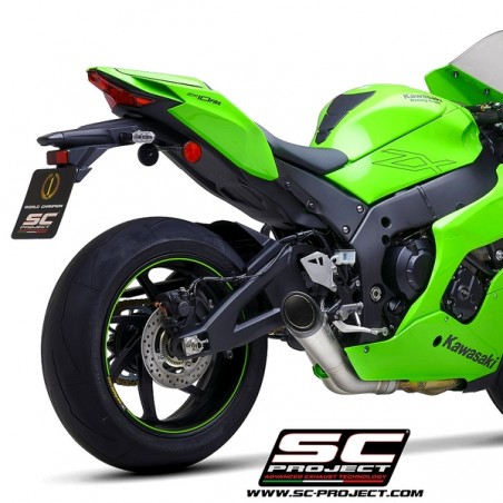 Silencieux SC Project S1 "décata" Titane Kawasaki Ninja ZX-10R (2021-2024) | Réf. K38A-DET41T