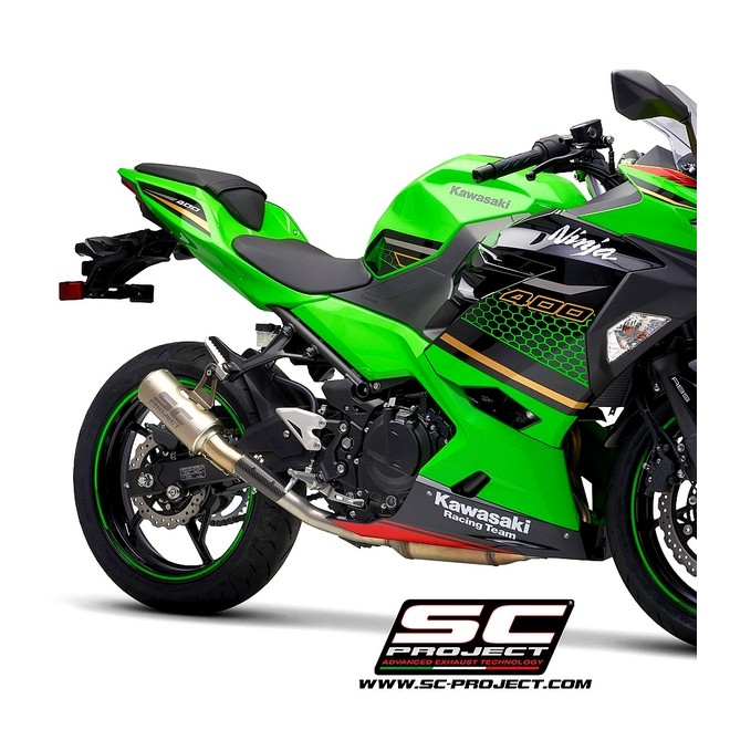 Silencieux SC Project CR-T Titane Kawasaki Ninja 400 (2018-2020) | Réf. K31B-38T