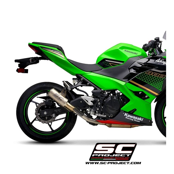 Silencieux SC Project CR-T Titane Kawasaki Ninja 400 (2018-2020) | Réf. K31B-38T