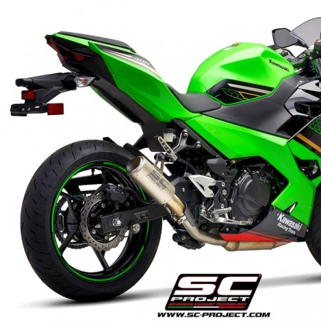 Silencieux SC Project CR-T Titane Kawasaki Ninja 400 (2018-2020) | Réf. K31B-38T
