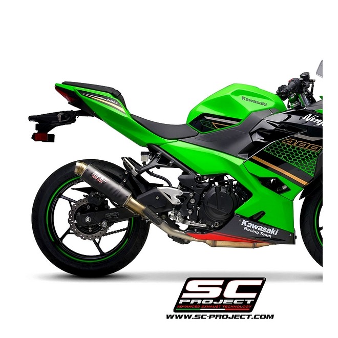 Silencieux SC Project GP-M2 Carbone Kawasaki Ninja 400 (2018-2020) | Réf. K31B-18C