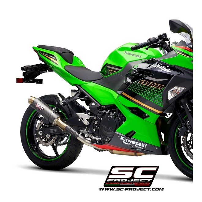 Silencieux SC Project GP-M2 Carbone Kawasaki Ninja 400 (2018-2020) | Réf. K31B-18C