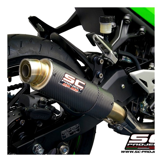 Silencieux SC Project GP-M2 Carbone Kawasaki Ninja 400 (2018-2020) | Réf. K31B-18C