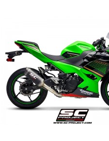 Ligne complète SC Project SC1-M Carbone Kawasaki Ninja 400 (2018-2020) | Réf. K31B-C115C