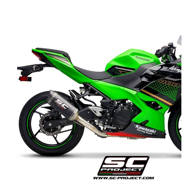 Ligne complète SC Project SC1-M Carbone Kawasaki Ninja 400 (2018-2020) | Réf. K31B-C115C
