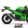 Ligne complète SC Project SC1-M Carbone Kawasaki Ninja 400 (2018-2020) | Réf. K31B-C115C