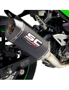 Ligne complète SC Project SC1-M Carbone Kawasaki Ninja 400 (2018-2020) | Réf. K31B-C115C