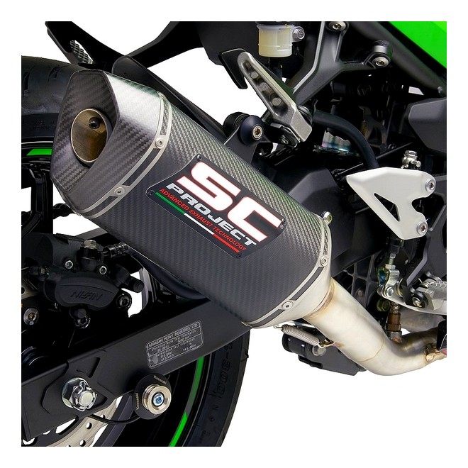 Ligne complète SC Project SC1-M Carbone Kawasaki Ninja 400 (2018-2020) | Réf. K31B-C115C