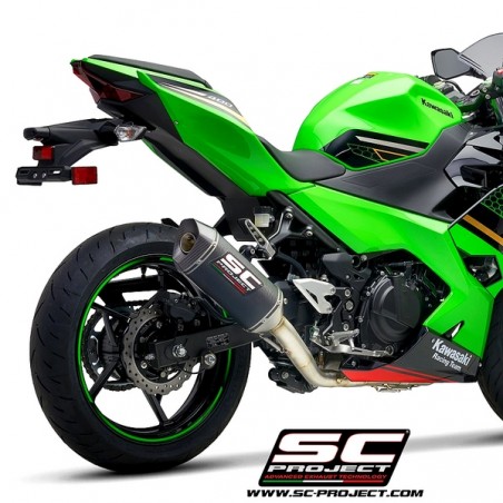 Ligne complète SC Project SC1-M Carbone Kawasaki Ninja 400 (2018-2020) | Réf. K31B-C115C