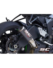 Silencieux SC Project CR-T Carbone Kawasaki Ninja ZX-6R (2019-2021) | Réf. K35A-T36C