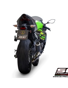 Silencieux SC Project CR-T Carbone Kawasaki Ninja ZX-6R (2019-2021) | Réf. K35A-T36C