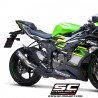 Silencieux SC Project CR-T Carbone Kawasaki Ninja ZX-6R (2019-2021) | Réf. K35A-T36C