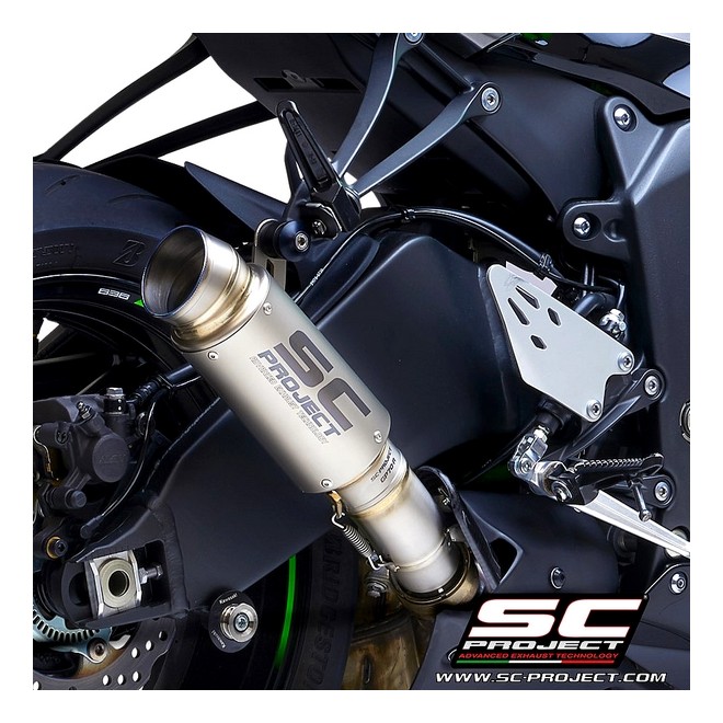 Silencieux SC Project GP70-R Titane Kawasaki Ninja ZX-6R (2019-2021) | Réf. K35A-T70T