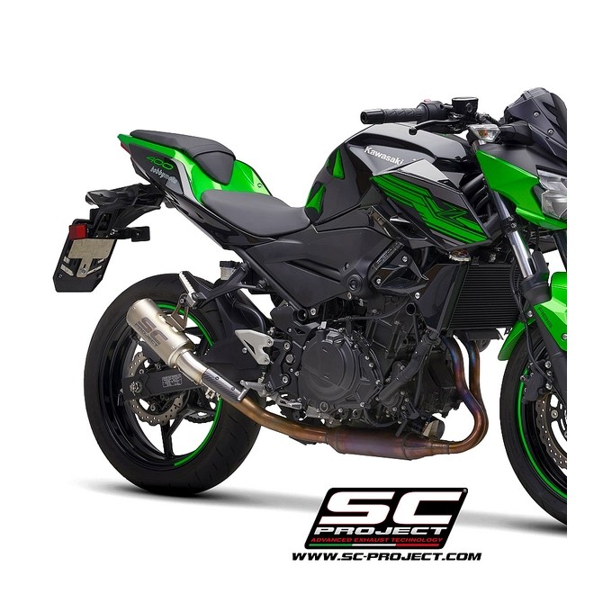 Silencieux SC Project CR-T Titane Kawasaki Z400 (2018-2020) | Réf. K31A-38T