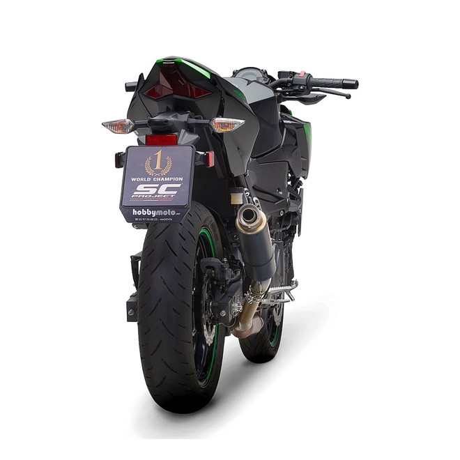 Silencieux SC Project GP-M2 Carbone Kawasaki Z400 (2018-2020) | Réf. K31A-18C