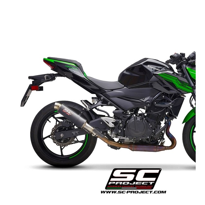Silencieux SC Project GP-M2 Carbone Kawasaki Z400 (2018-2020) | Réf. K31A-18C