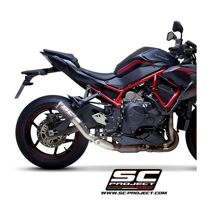 Silencieux SC Project CR-T Carbone Kawasaki Z H2 (2020-2024) | Réf. K36A-T36C