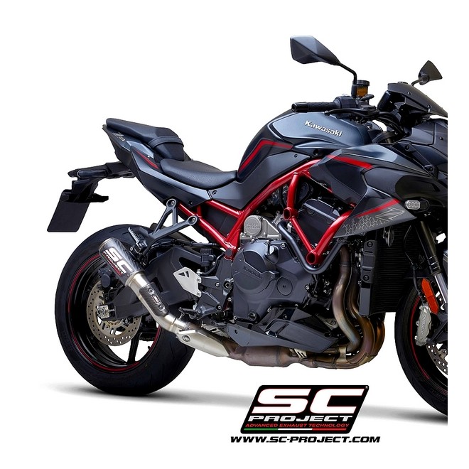 Silencieux SC Project CR-T Carbone Kawasaki Z H2 (2020-2024) | Réf. K36A-T36C