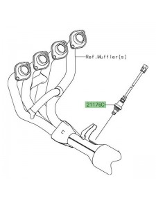 Sonde Lambda d'origine Kawasaki 211760851 | Moto Shop 35