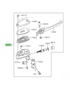 Maitre-cylindre de frein avant Kawasaki 430150703 | Moto Shop 35