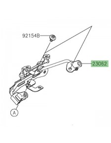 Patte supérieure optique de phare Kawasaki 230621237 | Moto Shop 35