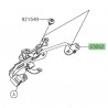 Patte supérieure optique de phare Kawasaki 230621237