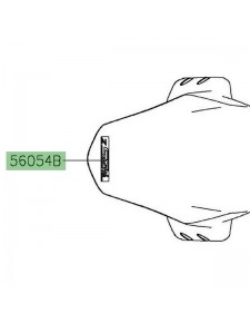 Autocollant "Z 50th" garde-boue avant Kawasaki Z900 50ieme anniversaire (2022) | Réf. 560543794