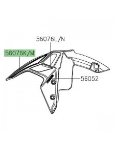 Autocollant supérieur garde-boue avant Kawasaki Z900 (2022) | Moto Shop 35